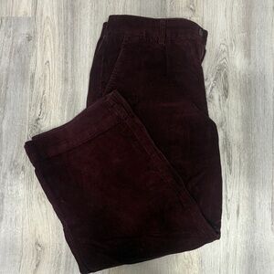 Old Navy Women's Wide Leg Corduroy Pants - Burgundy